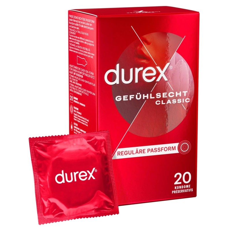 Durex - Prezerwatywy Lateksowe Zbiorniczek 20szt